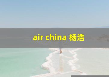 air china 杨浩